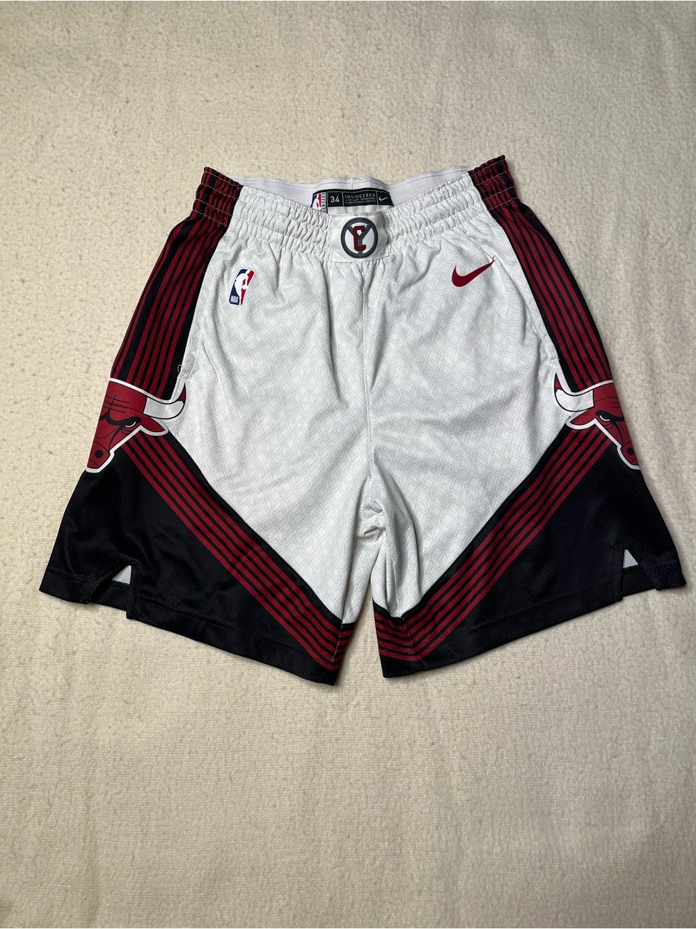 Nike NBA Chicago Bulls 2022/23 City Edition Swingman Shorts Mens M 34 Jersey Vtg